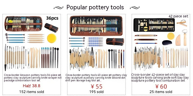 Polymer Clay Clay Silicone Pen Diamond Pen Clay Tools 10-piece Set